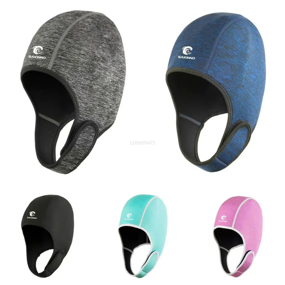 2 mm neoprene swim cap Quick drying elasticity Sub cap Snorkel diving cap Kitesurf Windsurf Windsurf Surf cap