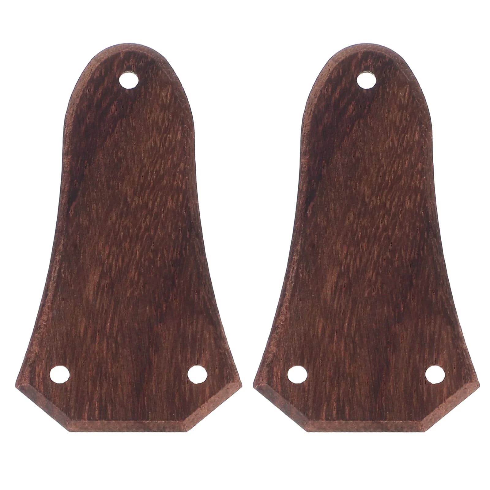 2 pezzi di chitarra elettrica in legno Truss Rod Coperture a forma di campana 3 fori piastra per basso ukulele parti di strumenti in legno massello accessori