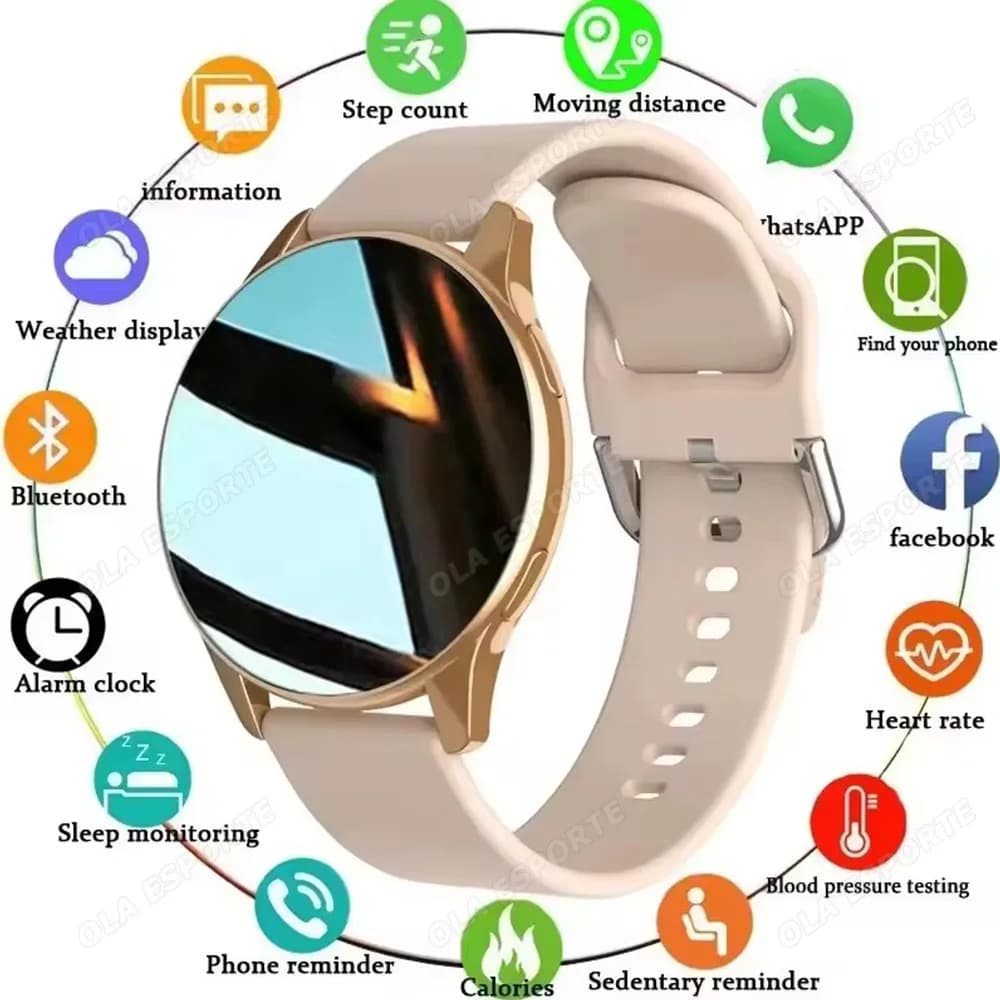 AMOLED Screen for Women called Bluetooth Smart Watch Heart Rate Monitoring Blood Pressure Smartwatch IP68 Smartwatch for Men Waterproof