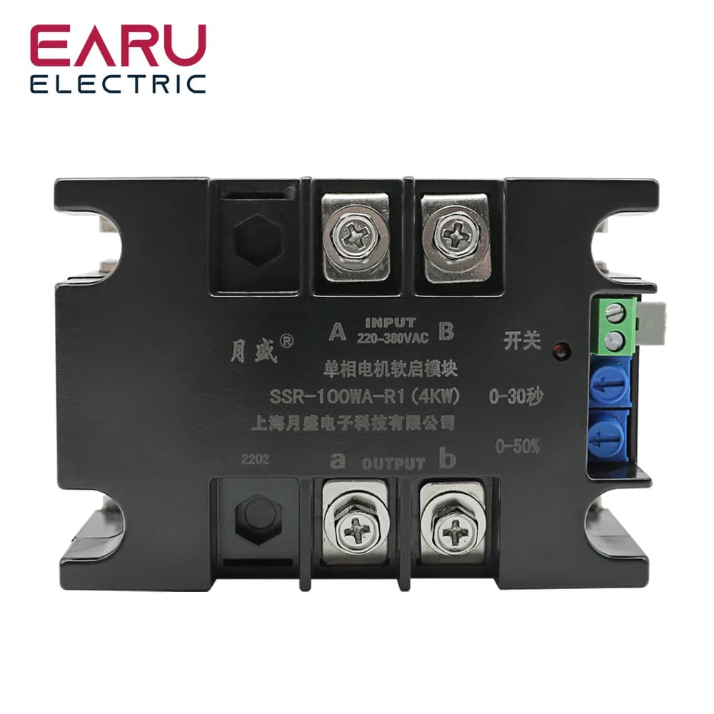 220V Single Phase Motor Soft Starter Module Controller 1KW2KW4KW6KW8KW Online Soft Starting Fan Pump Pressure Reducer Conveyor