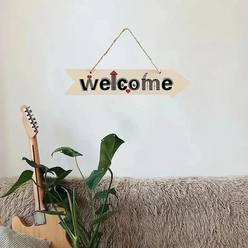 2026-6 Pezzi 30cm Targhette a Freccia in Legno Grezzo, Segnali Direzionali da Parete Fai da Te, Kit Artigianale per Decorazioni Murali per Casa e Feste
