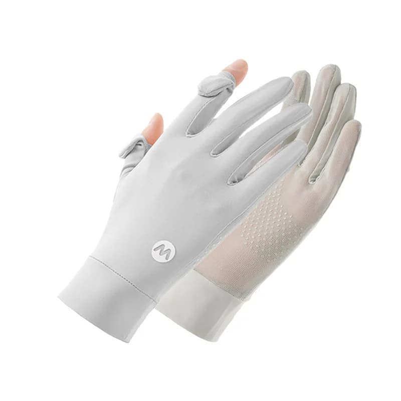 Women's Sun Gloves, Summer UV Protection, Ice Silk Touch Screen, Outdoor Anti-slip, Driving and Cycling, Slim Design