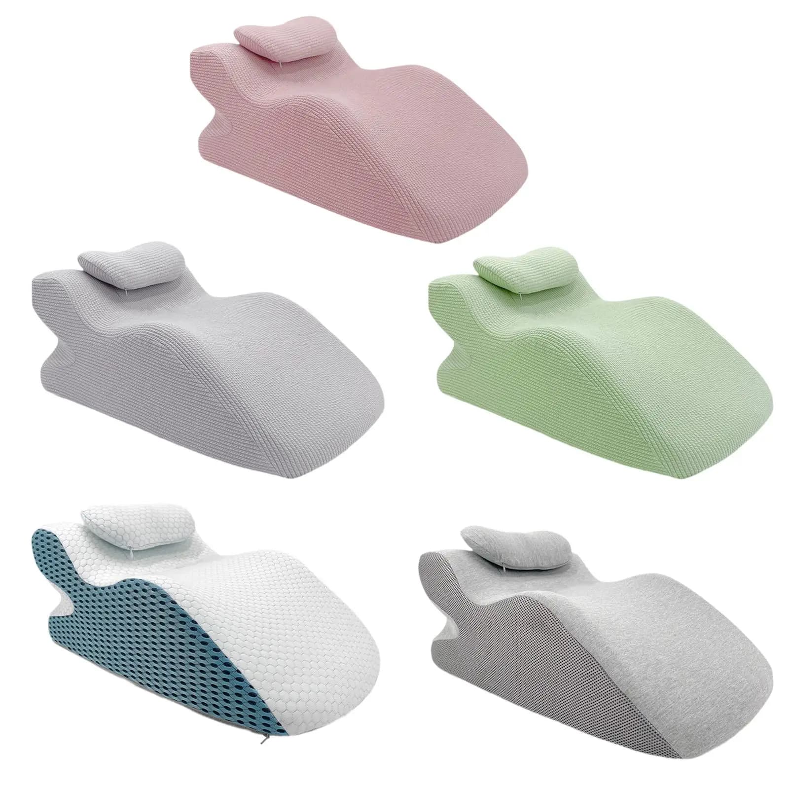 Cuscino per il viso cuscino per massaggio domestico comodo cuscino ergonomico per il supporto del cuneo del letto con supporto per il collo per dormire