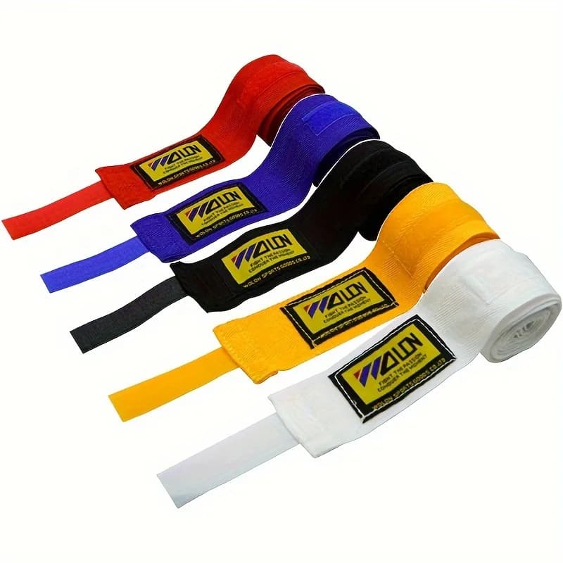 2 Pezzi Fasce da Boxe in Cotone da 1.5/2/3/5M per Allenamento, Fasce Sportive per Sanda, Kick Boxing, MMA, Guanti, Bendaggi, Cinghie Sportive da Boxe
