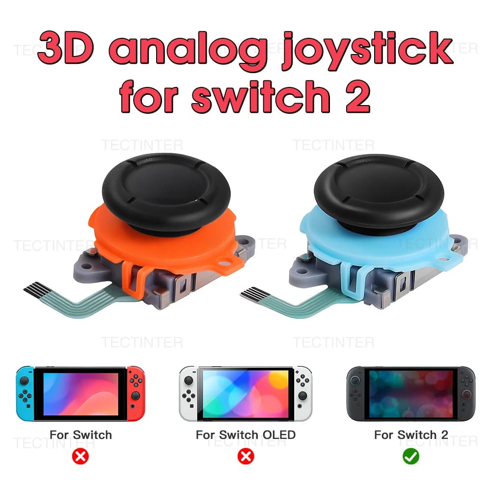 Stick analogico 3D per Nintendo Switch 2 Controller joystick Sensore effetto di ricambio Parti di riparazione joystick per accessori NS 2