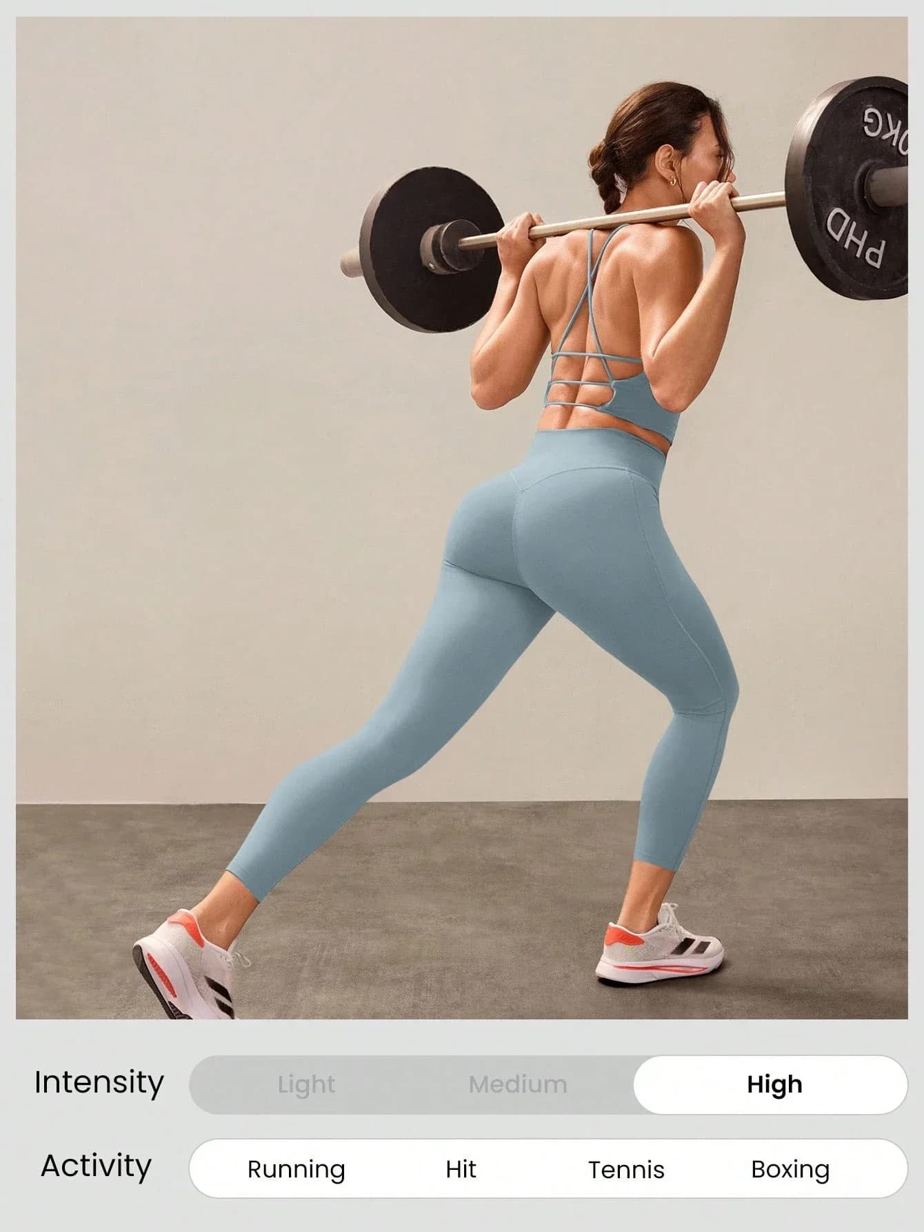 Leggings a vita alta da 24 pollici per sollevare i glutei, traspiranti, per fitness, allenamento e yoga