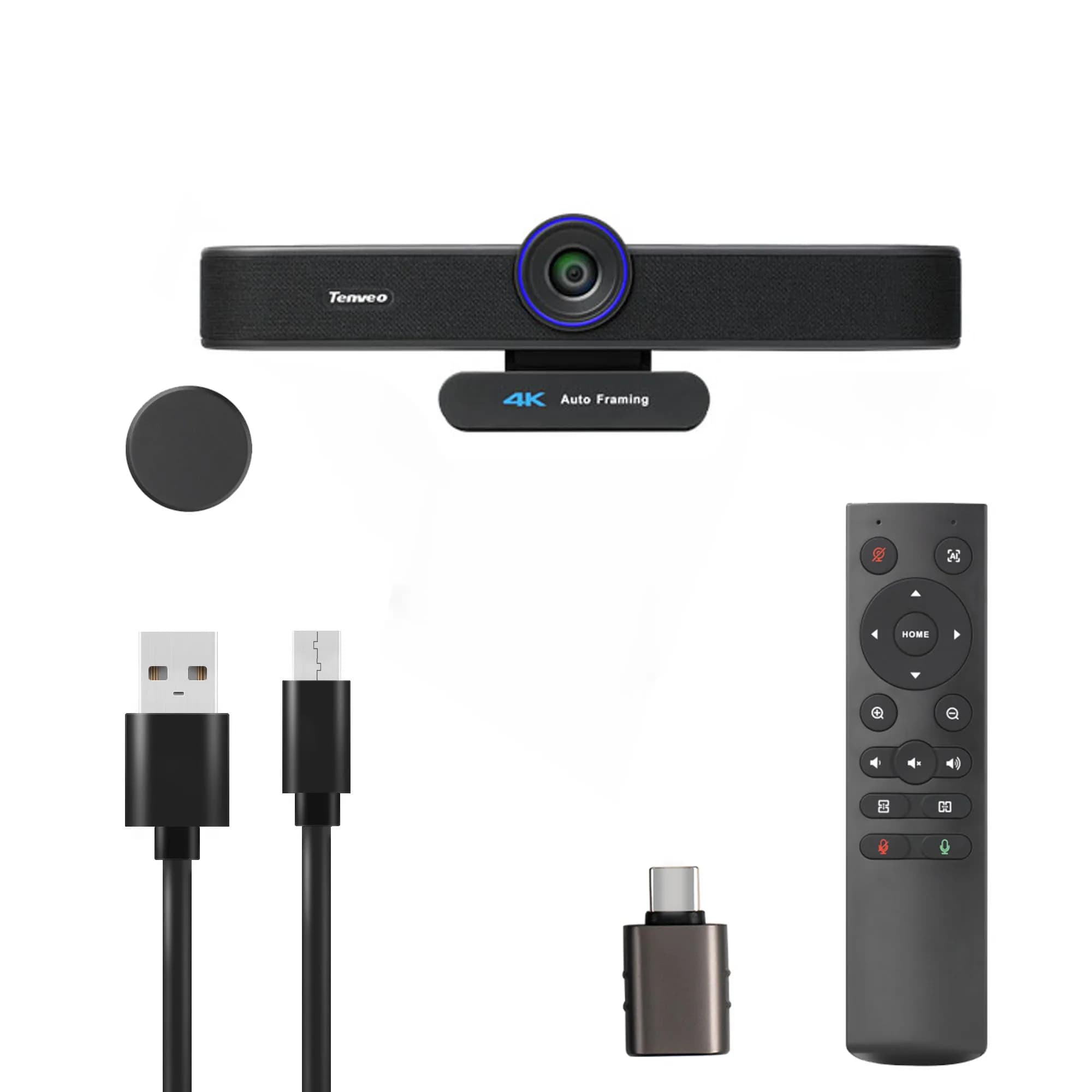 2026 All-in-one Auto Framing 4K USB Conference Webcam