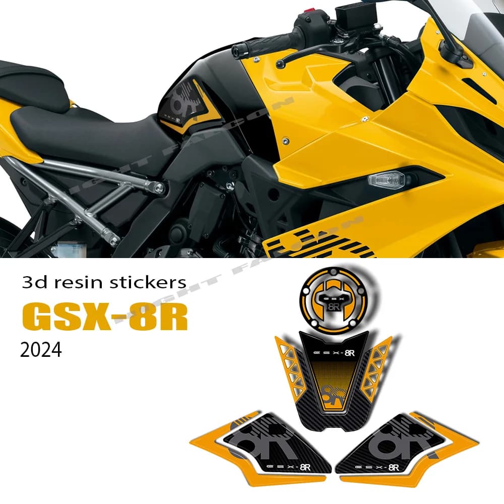 2024 GSX8R accessori moto 3D resina epossidica adesivo protezione decalcomania adesivi Kit per GSX 8R GSX-8R 2024-