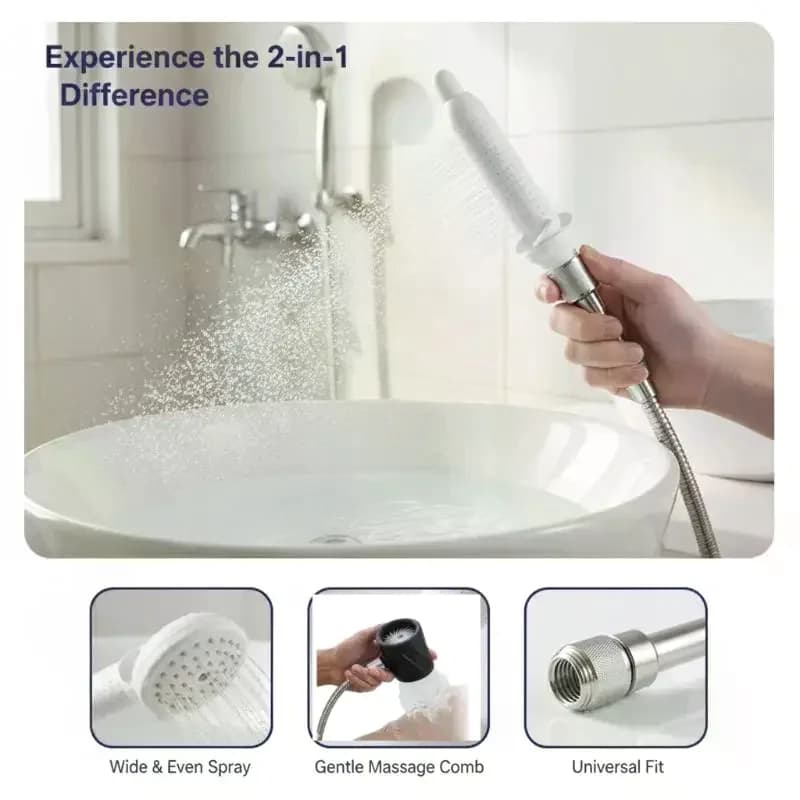 1Pcs Full Cleaning Massage Sprayer Shower Head For Men Multifunctional Hygiene Shower Nozzle Dog Cat Foot Wash Tool Shower Head