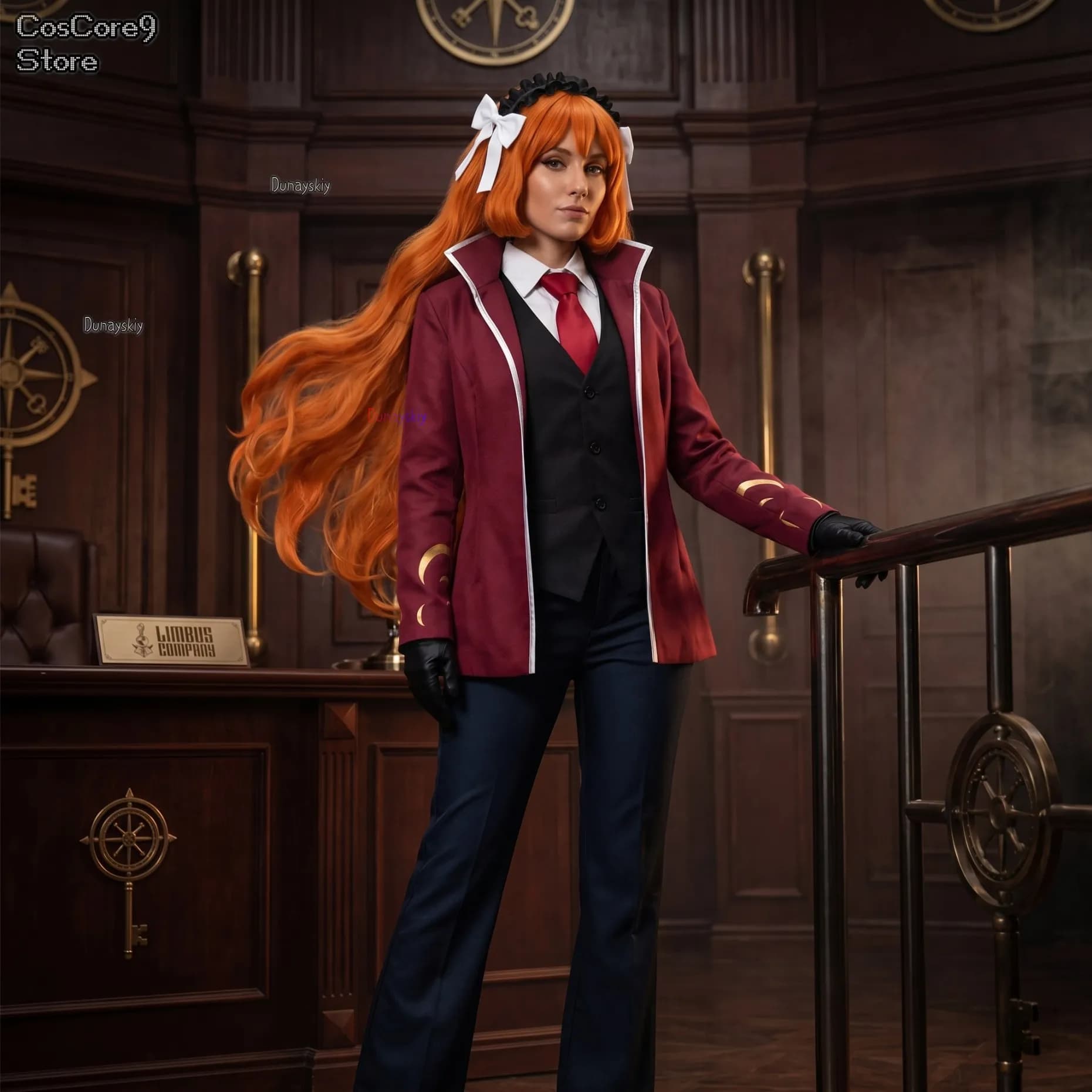 LCB Ishmael Cosplay Costume Limbus Company Bus Ishmael Wigs Headgear Costume Anime Game Outfit Cos Game Role-playing Cosplay