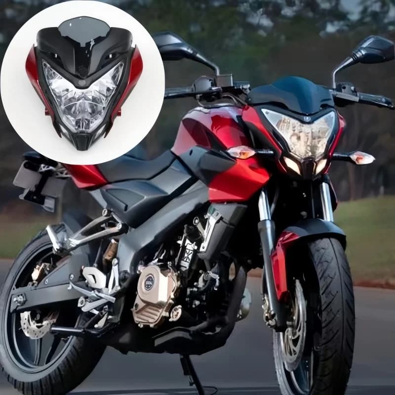 Faro moto per BAJAJ PULSAR 150 200 gruppo faro con carenatura PULSAR150 PULSAR200 accessori moto