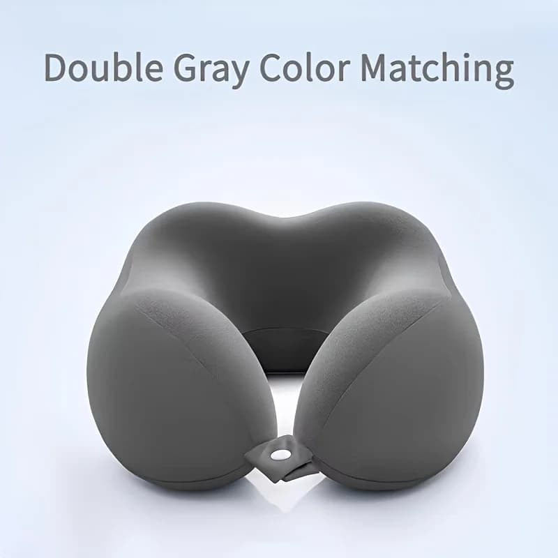 Cuscino per il collo a forma di U, cuscino per il collo a forma di U di media morbidezza per viaggi e ufficio | Progettato ergonomicamente