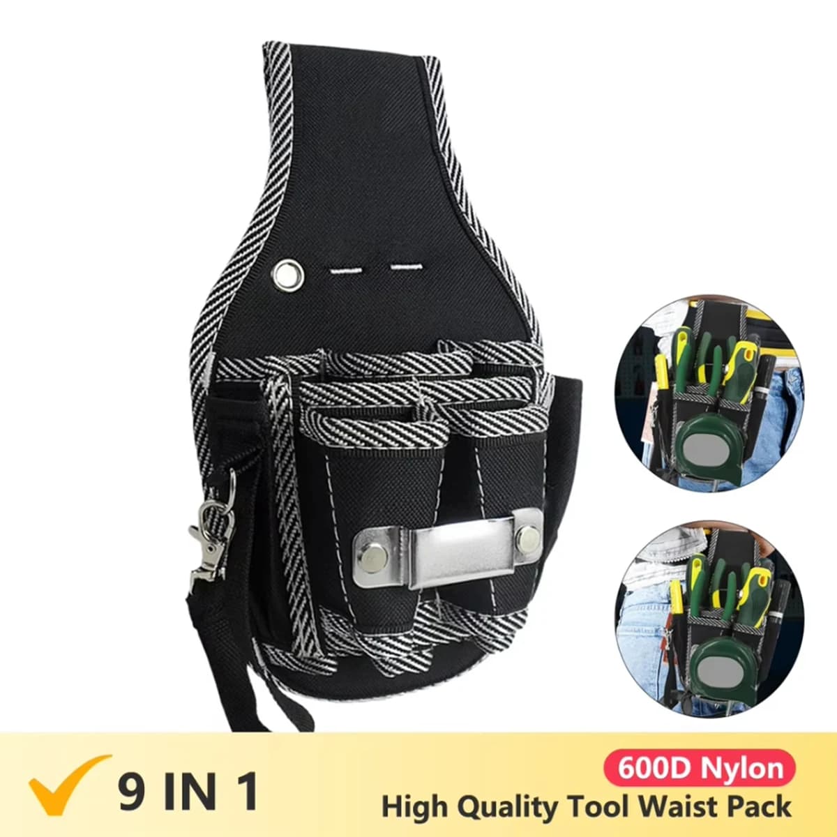 Portautensili Inserto Guaina Riparazione Marsupio Elettricista Tasca semplice Borsa per attrezzi appesa in vita Porta trapano portatile Custodia Holst