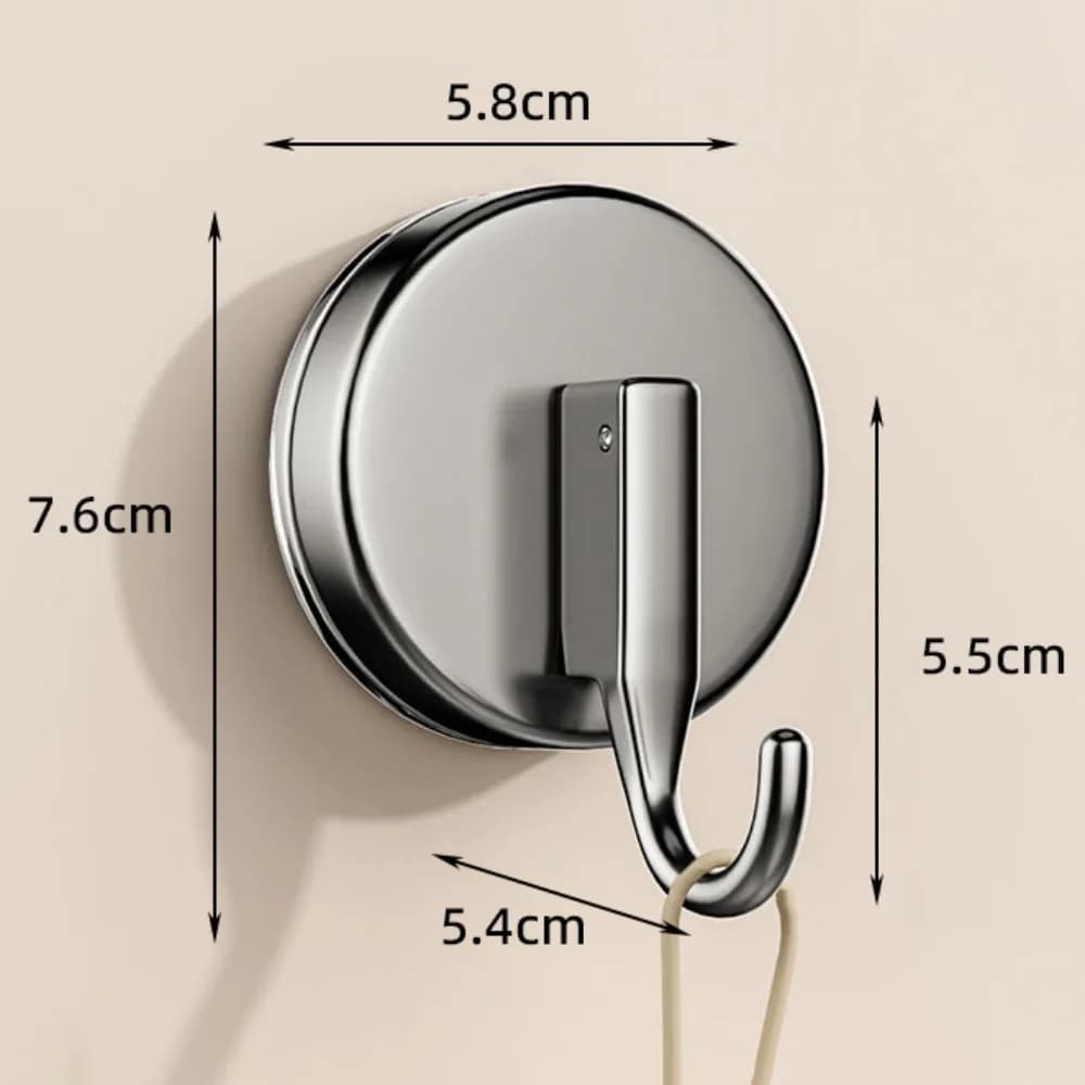 Vacuum Suction Suction Cup Hooks Waterproof Reusable Wall-mounted Hooks Self-adhesive Removable No Drilling Hooks Restroom