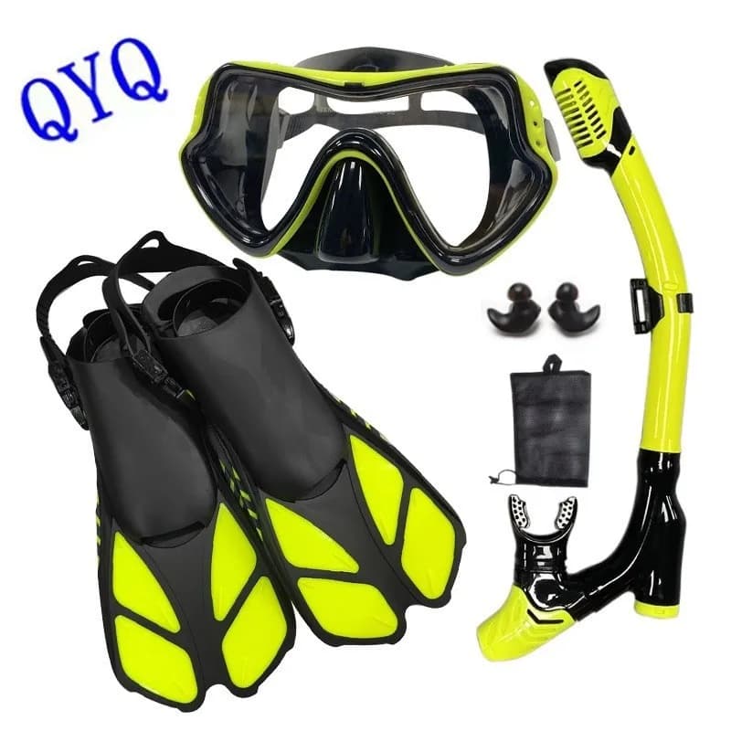 Pinne per nuoto Pinne per immersione Occhiali per lo snorkeling Attrezzatura per lo snorkeling Scuba Diving Pinne per nuoto Set Pinne per adulti Subacquee