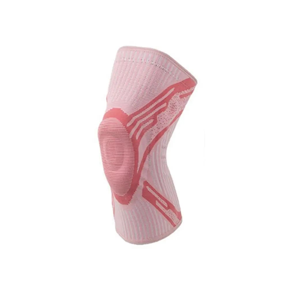Ginocchiera Sportiva Professionale con Cuscinetto in Gel, Supporto a Molla, Stabilizzatori Laterali, Fascia per Ginocchio Fitness in Silicone per Migliorare la Circolazione