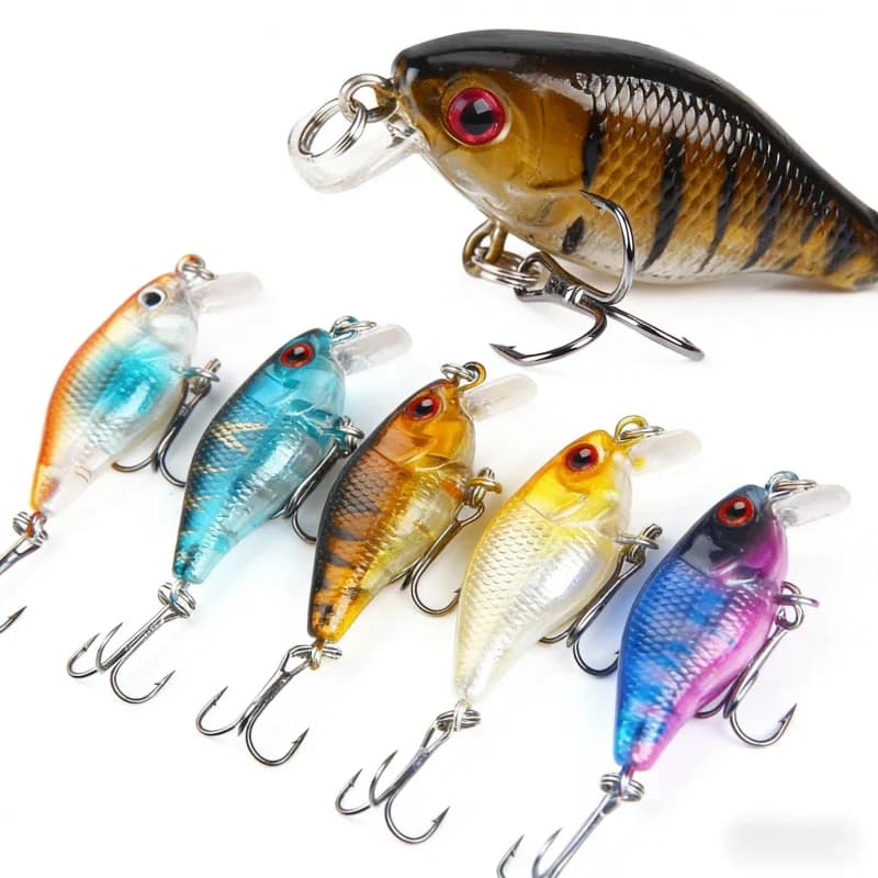 4cm 4.6g Black Artificial Esca with Three Ami, Biological Duration bait for Lanci Lunghi, Special Fin bait for Fishing, Fishing Equipment