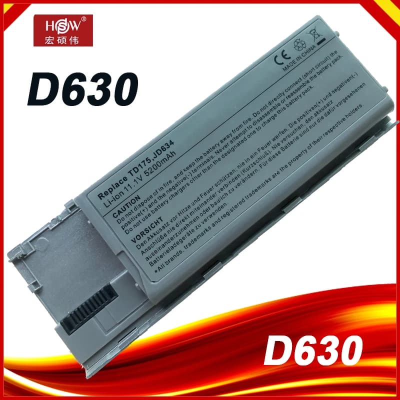 Batteria del computer portatile per Dell Latitude D620 D630 D630c Precision M2300 Latitude D630 UD088 TG226 TD175 PC764 FG442 KD492