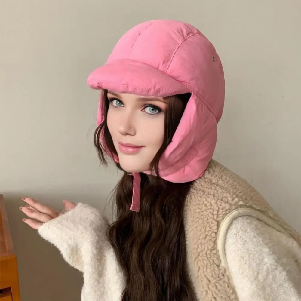 Cappello Invernale Antivento con Paraorecchie e Design Traspirante, Cappello Lei Feng Regolabile con Fibbia