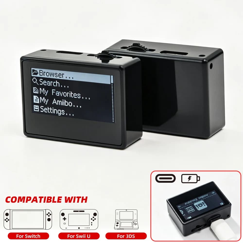Emulatore NFC Pixl Smart Simulator, Scrittore di Schede Infinite Ricaricabile per Amiibo Switch, Switch2, Wii U, 3DS, Accessori per Gaming