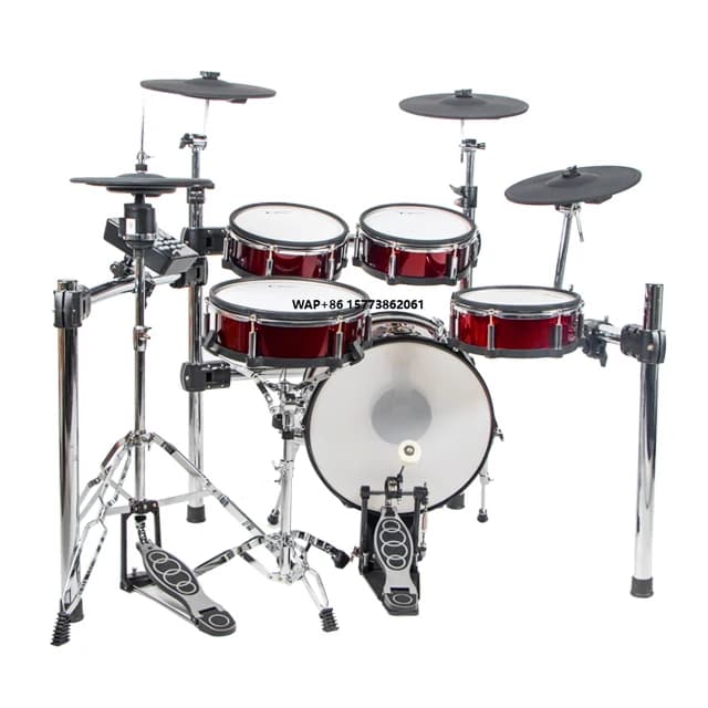 Lemon Drum T850 RD/BK 5 bacchette e 4 piatti per batteria elettronica