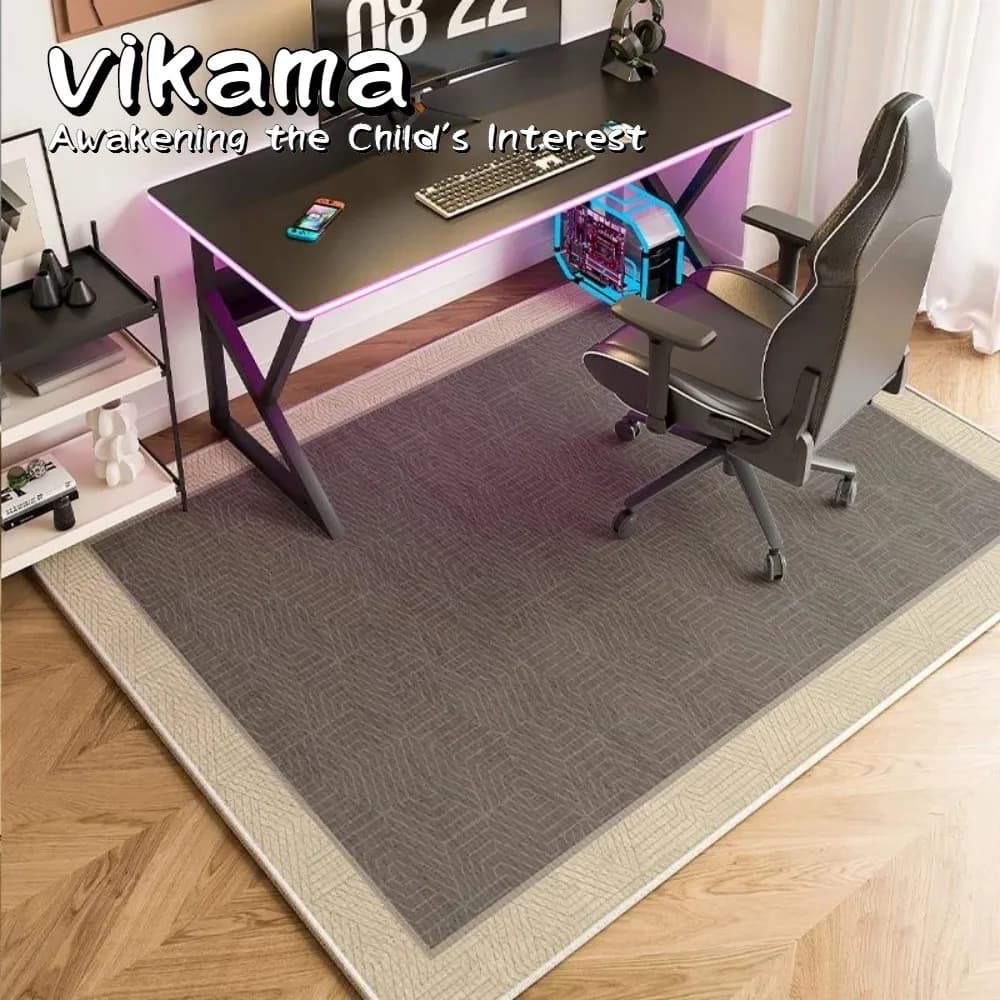 VIKAMA Tappetino per sedia insonorizzato, tappetino antiscivolo per sedia da gioco da ufficio sotto la scrivania, arredamento per la casa della camera da letto dello studio