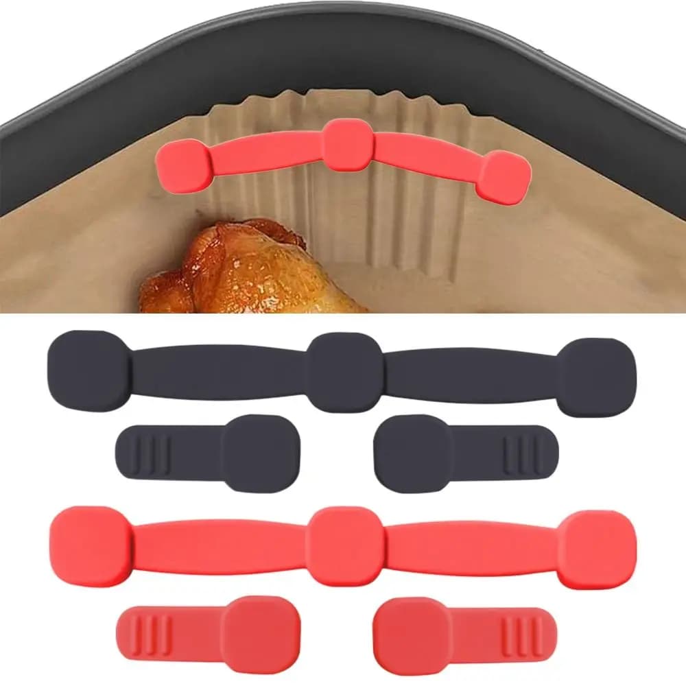 1 Piece Reusable Air Frying Magnet Fitting with Silicone Buckle Air Frying Magnets for Scratch Air Frying Machine Removable Paper Door Safely