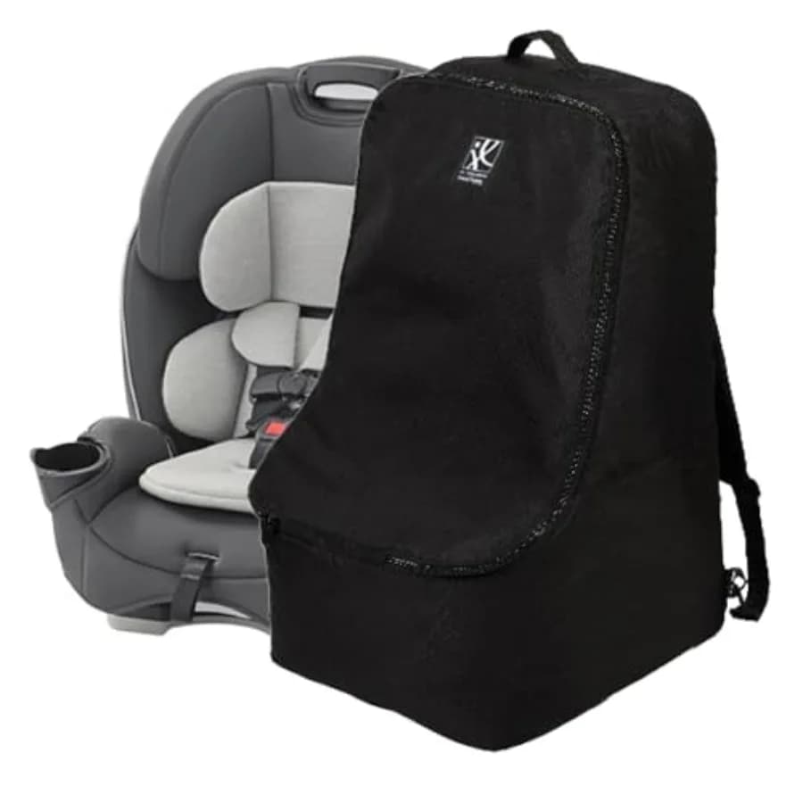 J.L. Borsa da viaggio imbottita Childress per seggiolino auto - Borsa da viaggio per aereo adatta alla maggior parte dei seggiolini auto, booster e marsupi per neonati e bambini
