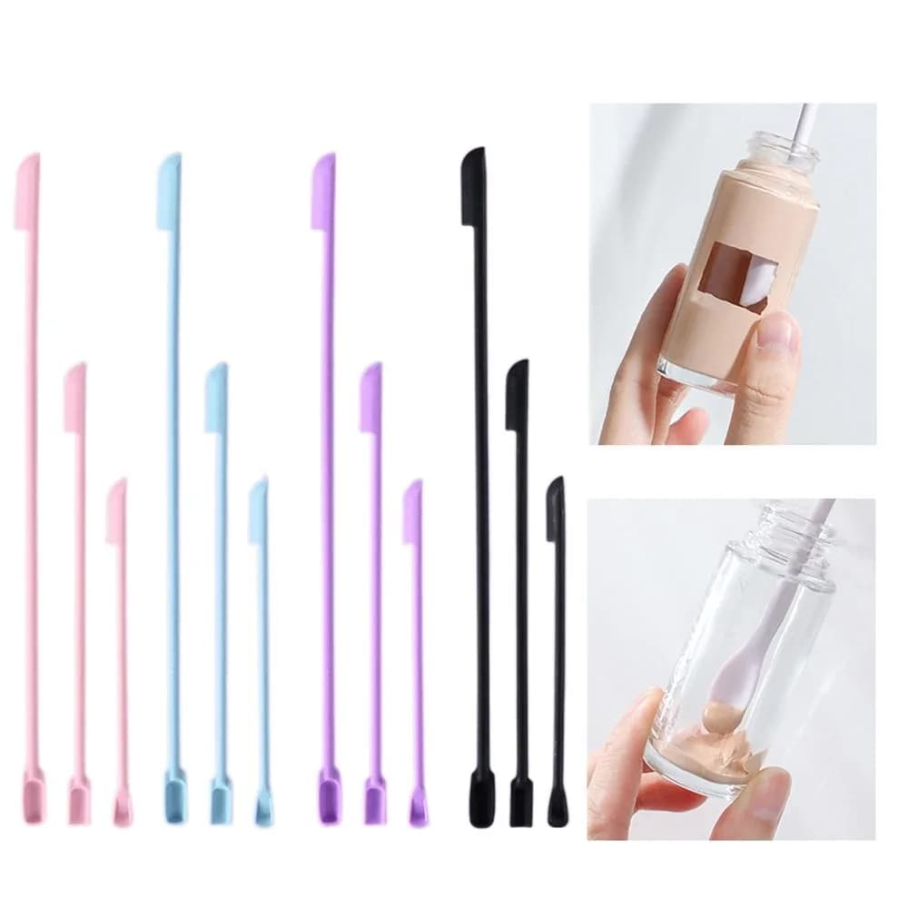 Lotion Face Mask Brush Cream Last Drop Scoop Beauty Tools Makeup Brushes Cosmetics Spoon Silicone Spatula Deep Bottle Scraper