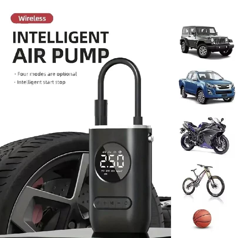 Mini Car Electric Inflation Air Pump Portable Wireless Handheld Charging Digital Display Tire Pump For Car Motorcycle Bike Ball