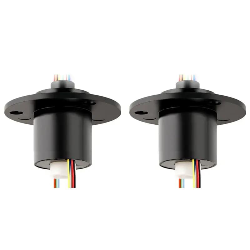 BTLIFE-2X Hole 5Mm Through Bore Slip Ring 6CH 2A Collector Ring Joint Conductive Slipring Unlimited Rotary Connector