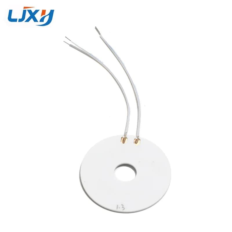 LJXH 14MM Dia Miniature MCH Heating Element Plate 3.7V 5V 12V Metal Ceramic Round Heater Replacement Chip for Hair Straightener
