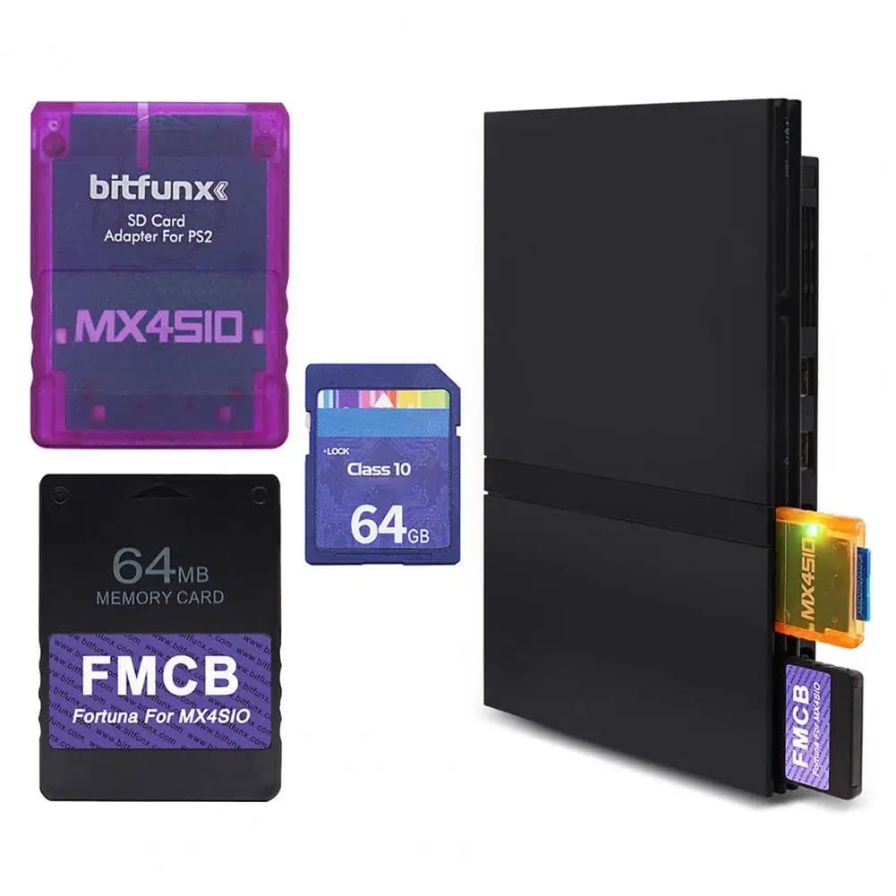 Scheda di programma Fast Loadings Fortuna FMCB Card Slim console lettore di schede Covenient per Slim Game MX4SIO
