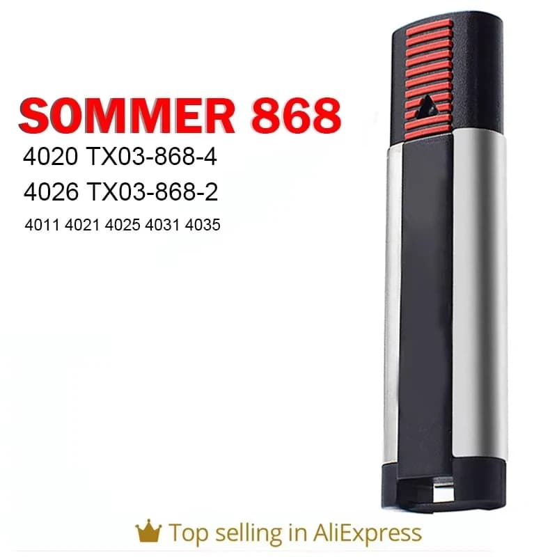 Open Pilot SOMMER Radiocomando 868Mhz 4020 Tx03 868 2 4 Cancelli Garage 4031 4025 4011 4035 4026 TX03-868-2 APERTO 4021 4025
