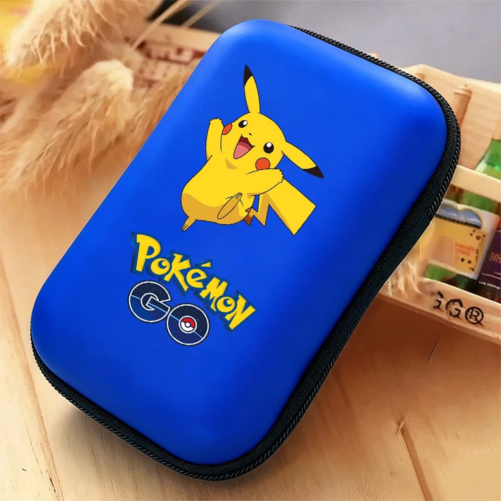 Borsa da viaggio Pokemon, custodia per ricarica, custodia per auricolari, anime Pikachu Charmander, organizer portatile per cavi da esterno