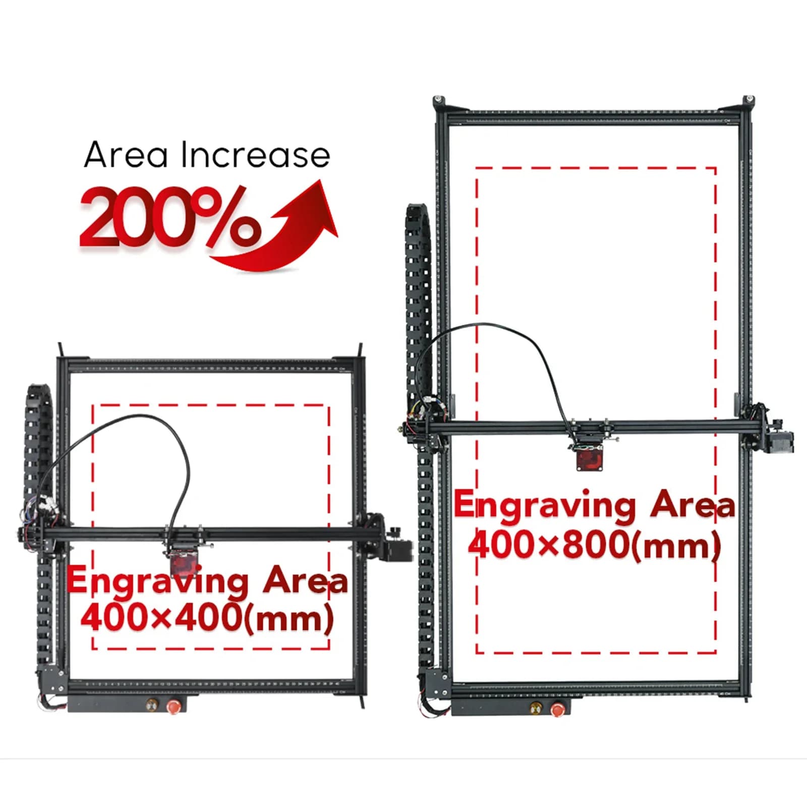 Laser Engraving Machine Engraving Machine Extension Kit Y Expand 800x400mm for Ortur Laser Master 2Pro S2