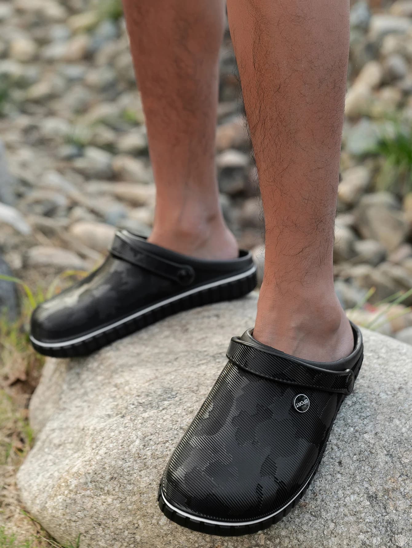 Pantofole giornaliere da uomo, casual e comode, con suola spessa, resistenti all'usura, impermeabili, antiscivolo, pantofole da ufficio per le gite