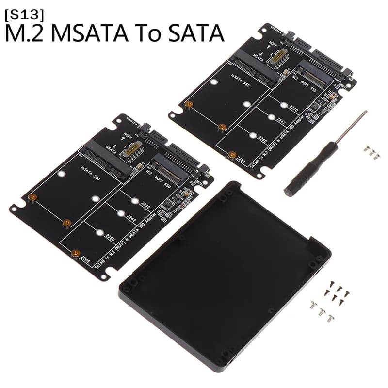 NGFF To SATA 3 External HDD Enclosure MSATA SSD M.2 SATA Protocol Adapter Board[Q]Q@