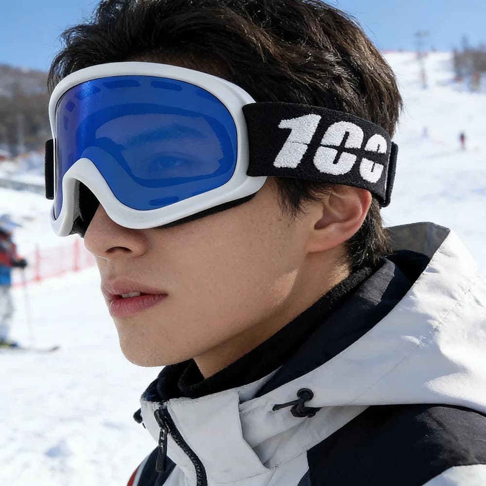 Occhiali da Sci 100% Antiappannamento a Doppio Strato UV400, Occhiali da Snowboard, Occhiali da Motoslitta, Occhiali Sportivi per Attività all'Aperto