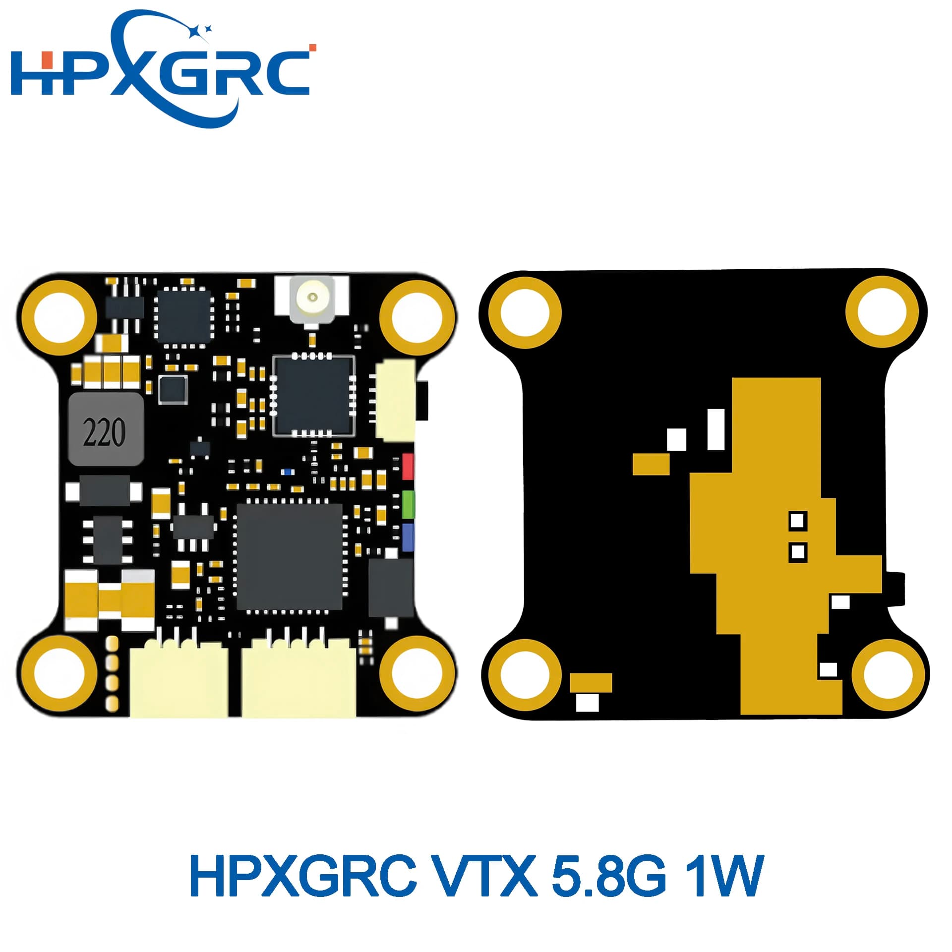 HPXGRC 5.8G 1W VTX 64-bit stable signal with strong penetration power for FPV drones