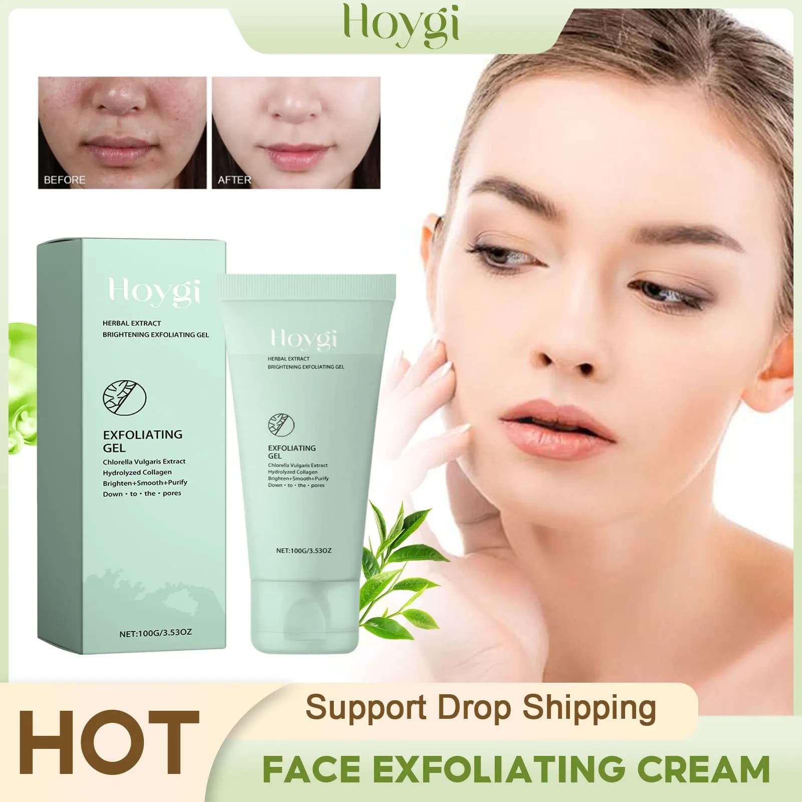 Crema esfoliante viso rimozione macchie morte Scrub viso idratante sbiancante esfoliante pori schiarente esfoliante Gel Peeling