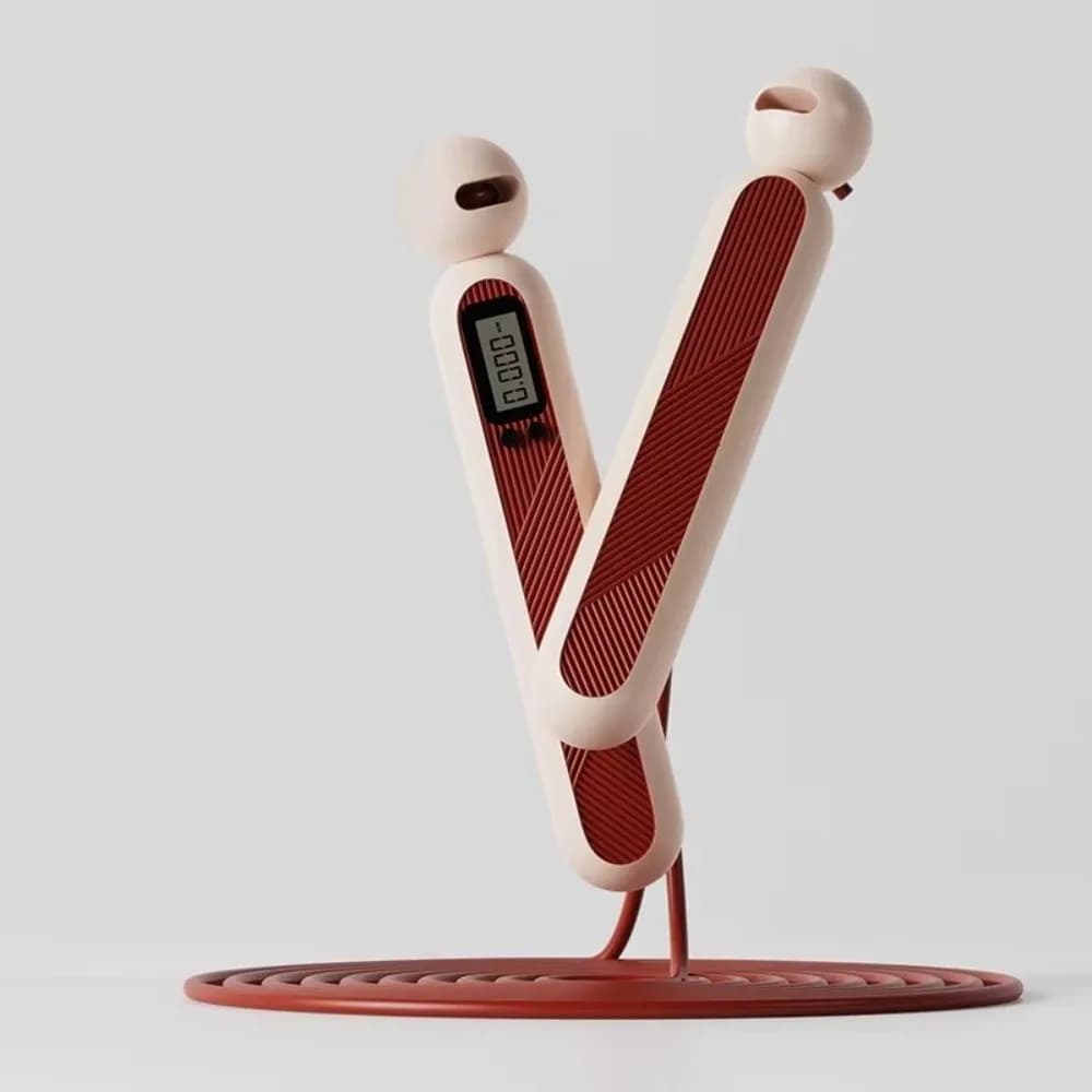 Wireless Jumping Cord with Counter, Portable, Anti-slip, with Calorie Counter, Adjustable and Lightweight