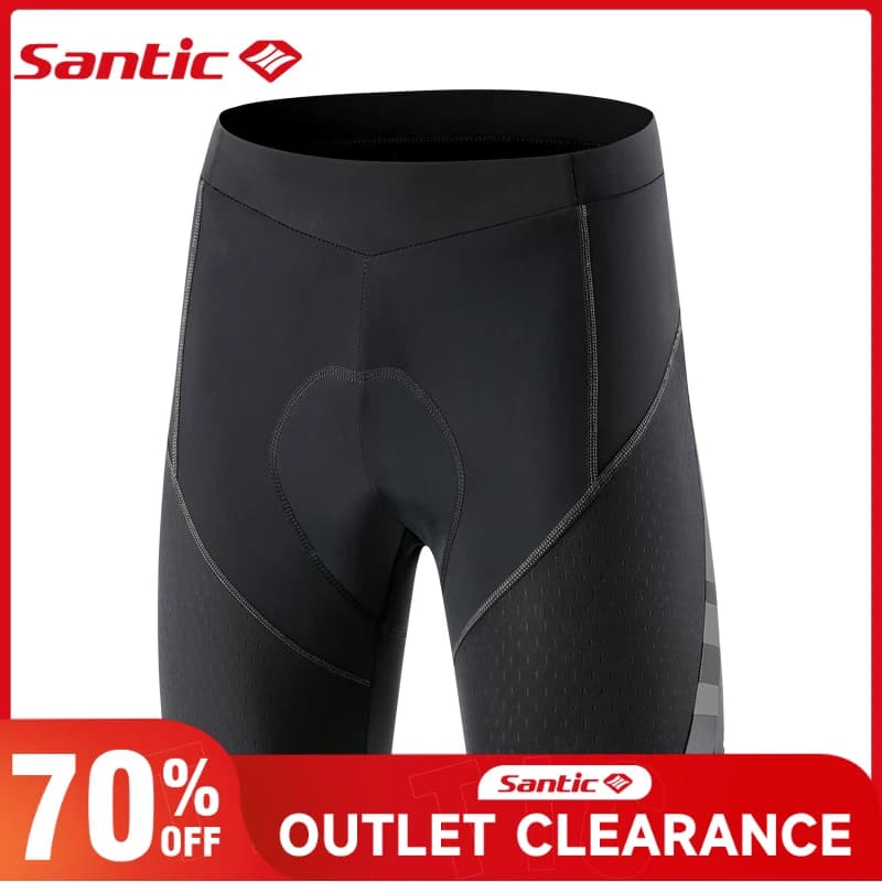 Men's Cycling Shorts Santic Padded 4D Shock Padded Bike Shorts MTB/ Breathable Road Reflective Summer Drying Shorts