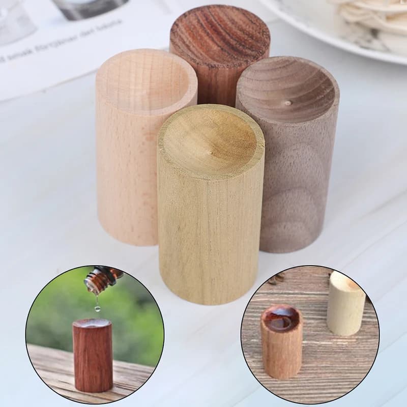 1pc Mini diffusore di olio essenziale in legno diffusore di aromaterapia con olio profumato di legno per soggiorno in camera da letto per auto da ufficio a casa