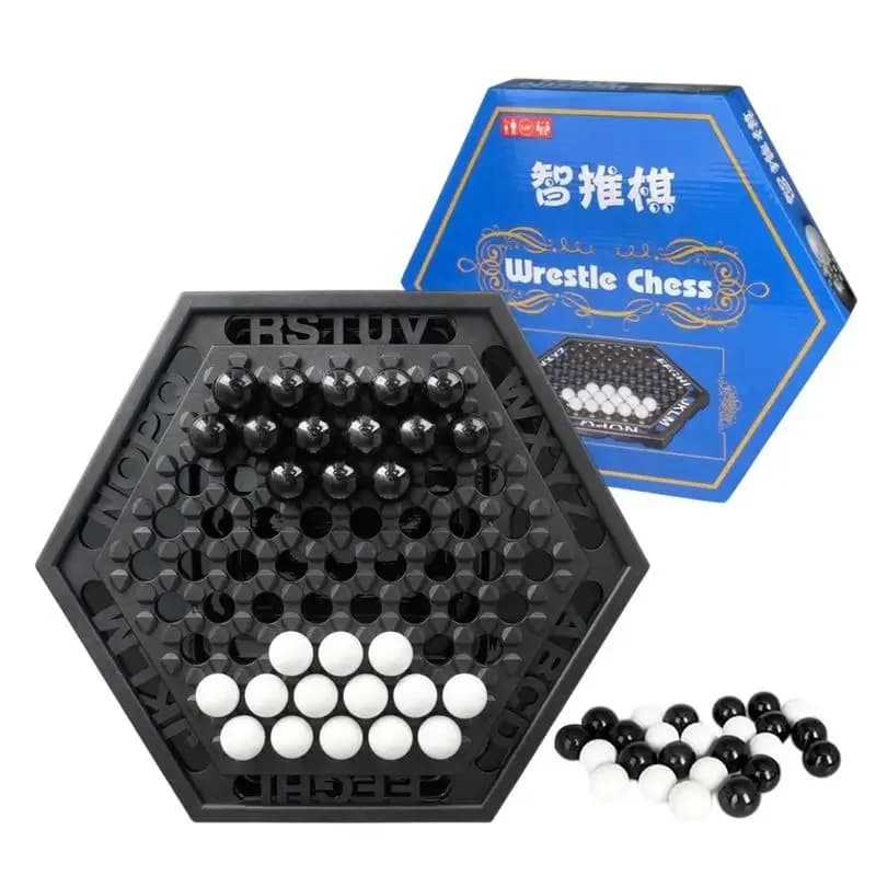 【Best-seller】Set di scacchi, giochi da tavolo intellettuali, giocattoli educativi, gioco da tavolo con scacchiera in marmo, gioco di strategia per bambini