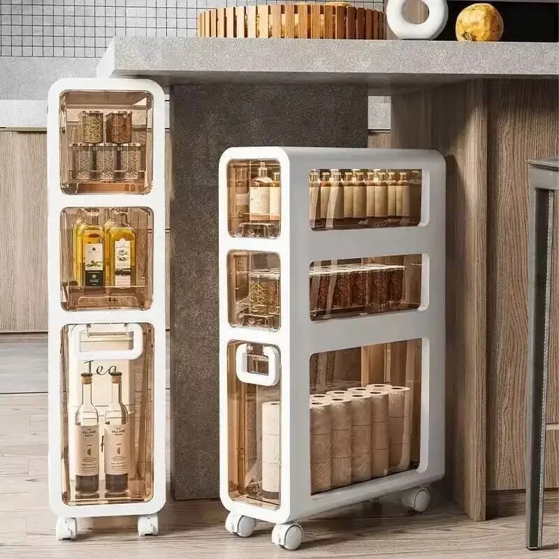 Shelf for Kitchen and Bathroom, Organizer for Cabinet, Storage Container for 20CM Width, shelf for Drawers