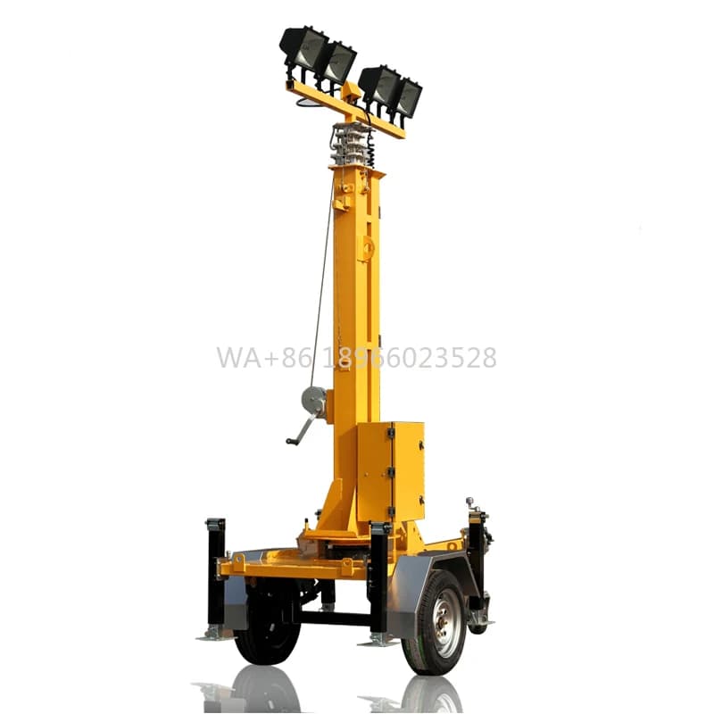 Torre luminosa per carrello Torre luminosa portatile leggera professionale con albero retrattile telescopico