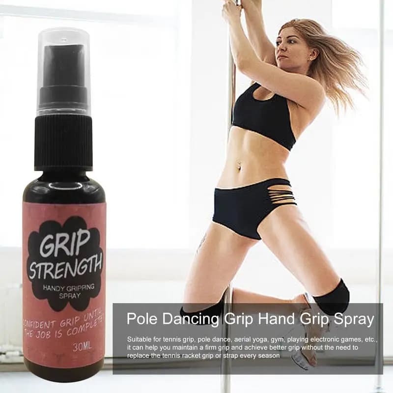 30ml Pole Dancing Grip Spray Portiere Guanto Tackifier Spray antiscivolo Sticky Grip Spray per calcio Tennis Golf Sollevamento pesi
