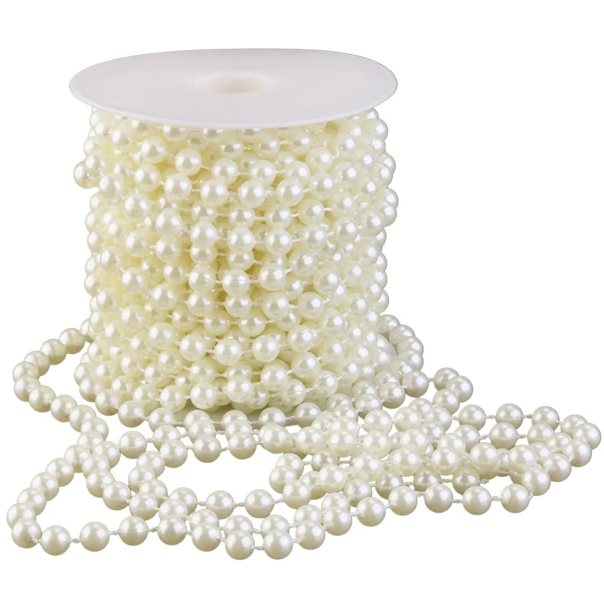 Catena di Perle in Acrilico da 10M per Accessori per Capelli da Sposa, Bomboniere, Decorazioni per Feste, Tende di Perline Fai-da-Te