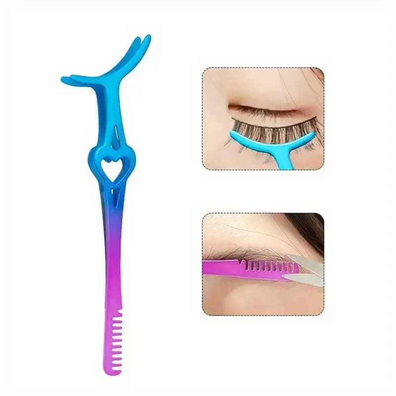 Pinzette Applicatore Ciglia Finte, Strumento per Mascara e Ciglia, Clip per Ciglia, Attrezzo Cosmetico per Trucco, Curvatrice per Ciglia